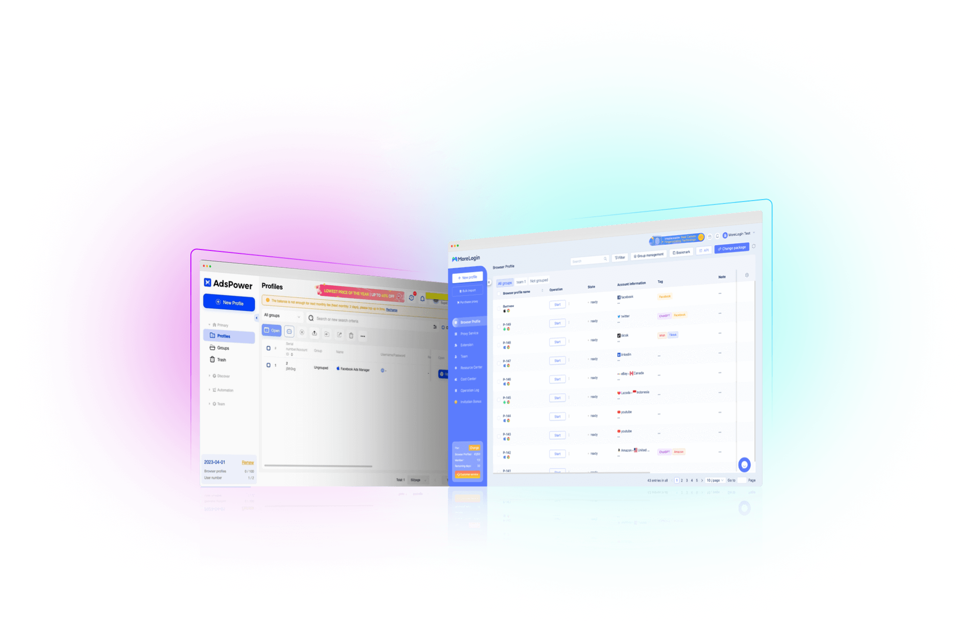 Multilogin vs. MoreLogin